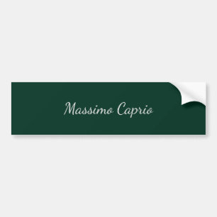 Autocollant De Voiture Vert foncé Élégant Casual Propre Nom Écriture manu