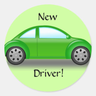 Autocollant de voiture verte pour nouveau conducte