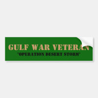 VÉTÉRAN DE GUERRE DE GOLFE, "TEMPÊTE DU DÉSERT