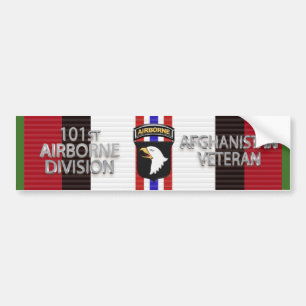 Autocollant De Voiture Vétéran de la 101e division aéroportée en Afghanis