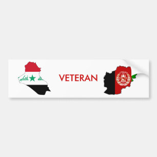 Autocollant De Voiture Vétéran de l'Irak et de l'Afghanistan