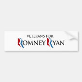 Autocollant De Voiture VÉTÉRANS POUR ROMNEY RYAN.png (Devant)