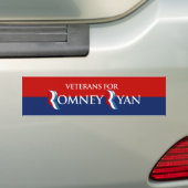 AUTOCOLLANT DE VOITURE VÉTÉRANS POUR ROMNEY RYAN - .PNG (En voiture)