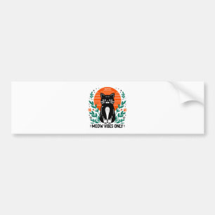 Autocollant De Voiture vibes de miau seulement