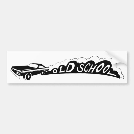 Autocollant De Voiture Vieille école Camaro - adhésif pour pare-chocs (Devant)