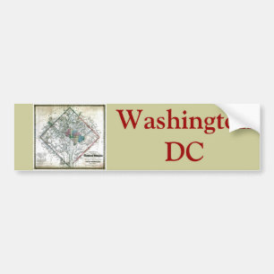 Autocollant De Voiture Vieux District de Columbia 1862 de Washington la