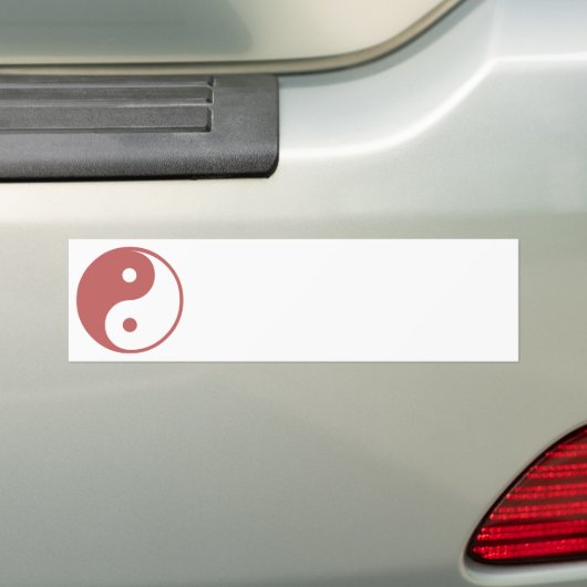 Autocollant De Voiture Vieux modèle rose d'illustration de Yin Yang (En voiture)