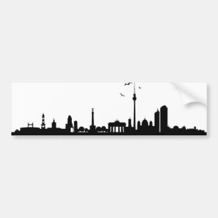Autocollant De Voiture Vignette Skyline Berlin