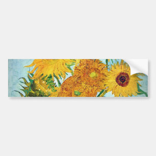 Autocollant De Voiture Vincent van Gogh - vase avec 12 tournesols