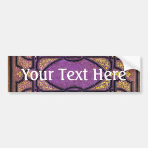 Autocollant De Voiture Vins violet et or tombés Couverture du livre