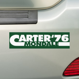 Autocollant De Voiture Vintage Carter Mondale 76 Jimmy Carter 1976