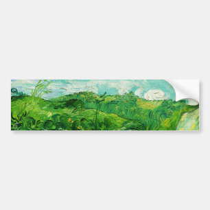 Autocollant De Voiture Vintage Vincent Van Gogh Green Wheat Fields