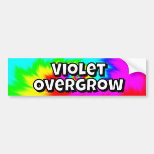 Autocollant De Voiture Violet envahit (vous pouvez changer les mots)
