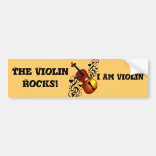 Autocollant De Voiture Violin, Lover at Heart_