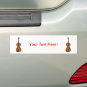 Autocollant De Voiture Violon : modèle 3D : (En voiture)