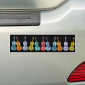 Autocollant De Voiture Violoncelles multicolores (En voiture)