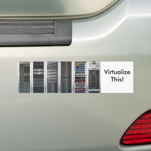 Autocollant De Voiture Virtualisez ceci ! Adhésif pour pare-chocs (En voiture)