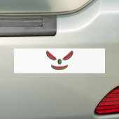 Autocollant De Voiture Visage de pastèque souriant (En voiture)
