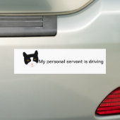 Autocollant De Voiture Visage de sourire de chat (En voiture)