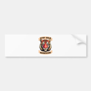 AUTOCOLLANT DE VOITURE VISAGE DE TIGRE