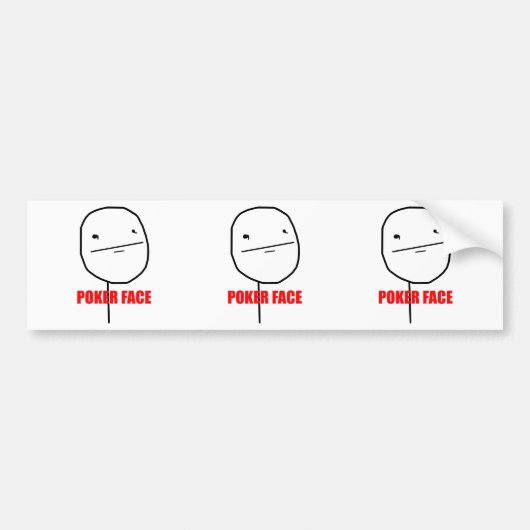 Autocollant De Voiture Visage de tisonnier - adhésif pour pare-chocs (Devant)