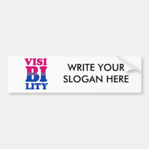 Autocollant De Voiture Visibilité bisexuelle