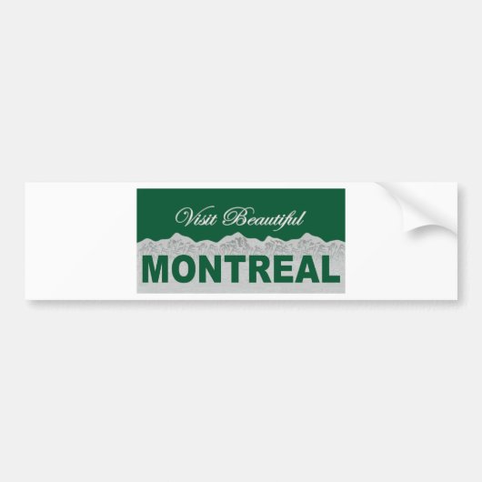 Autocollant De Voiture Visite beau Montréal (Devant)