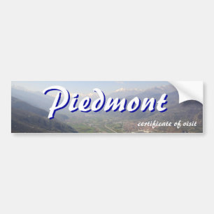Autocollant De Voiture Visite certificat Piémont
