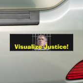 Autocollant De Voiture Visualisez la justice Bumpersticker (En voiture)