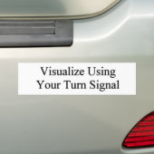 Autocollant De Voiture Visualisez utilisant votre clignotant (En voiture)