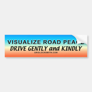 Autocollant De Voiture VisualizeRoadPeace.