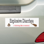 Autocollant De Voiture Vitesse de la diarrhée explosive du caca (On Car)