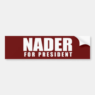 Autocollant De Voiture Vitesse d'élection de RALPH NADER