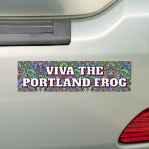 Autocollant De Voiture Viva La Grenouille de Portland