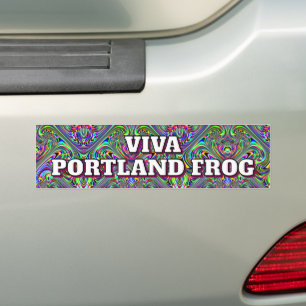 Autocollant De Voiture Vive la grenouille de Portland
