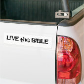 Autocollant De Voiture Vivez la Bible Blanc et Noir (Sur camion)