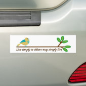 Autocollant De Voiture Vivez simplement (En voiture)