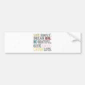 Autocollant De Voiture Vivez simplement (Devant)