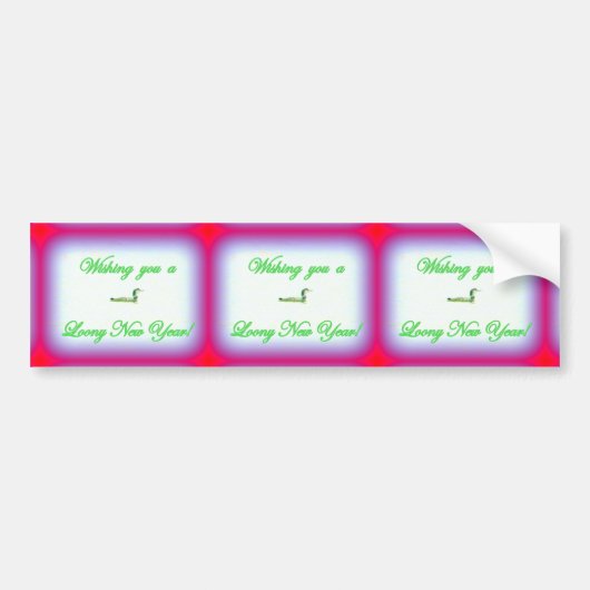 Autocollant De Voiture voeux de nouvelle année (Devant)