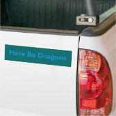 Autocollant De Voiture Voici des dragons (Sur camion)