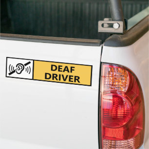 Autocollant De Voiture Voiture de personne malentendante handicapée sourd