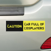 Autocollant De Voiture Voiture de précaution complètement de Cosplayers (En voiture)