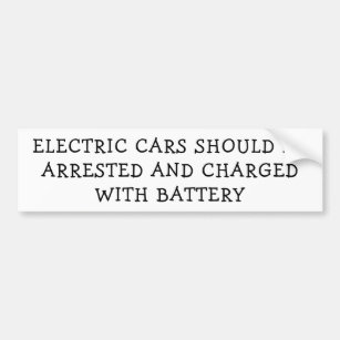 Autocollant De Voiture Voitures Électriques Arrêtées Chargées De Batterie