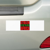 Autocollant De Voiture Volé d'Afrique - drapeau noir et vert rouge (En voiture)