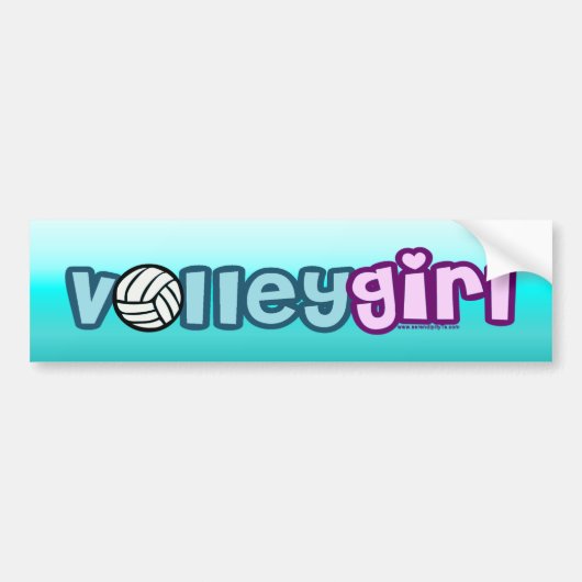 Autocollant De Voiture Volley fille (Devant)