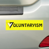 Autocollant De Voiture Voluntaryism (En voiture)