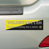 Autocollant De Voiture Voluntaryism-autocollant (En voiture)