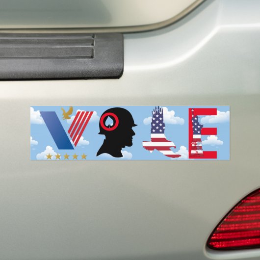 Autocollant De Voiture Vote (En voiture)