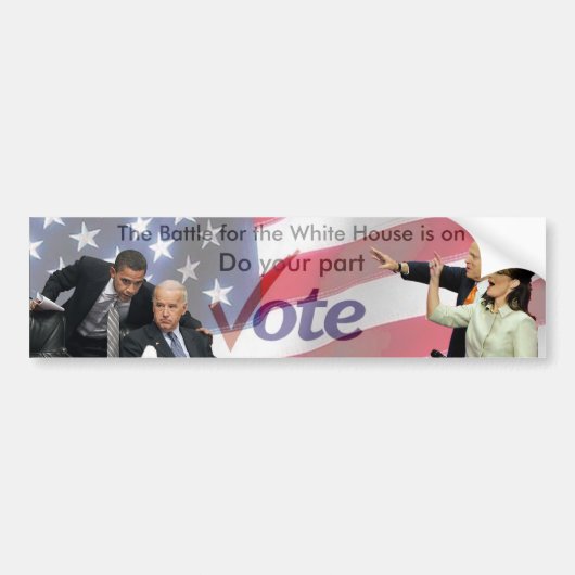 Autocollant De Voiture Vote (Devant)