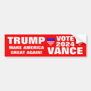Autocollant De Voiture Vote 2024 Trump Vance